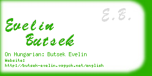 evelin butsek business card